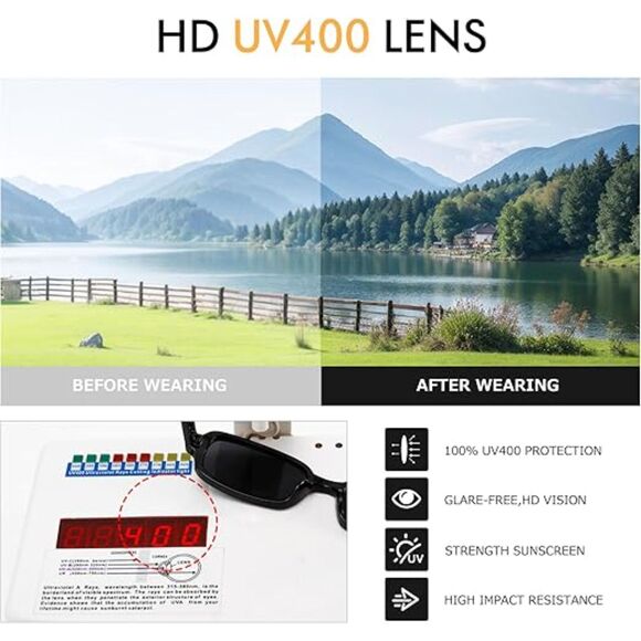 Trendy Retro 90s Small Square Rectangle Sunglasses for Women UV400 Protection - Picture 5 of 6